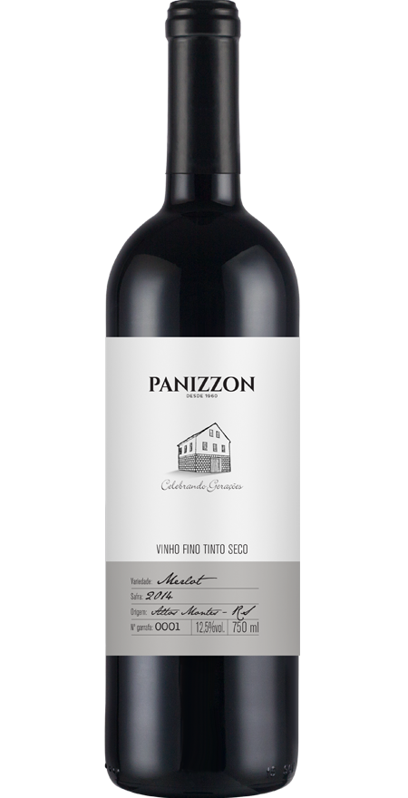 Vinho Tinto Fino Merlot Panizzon