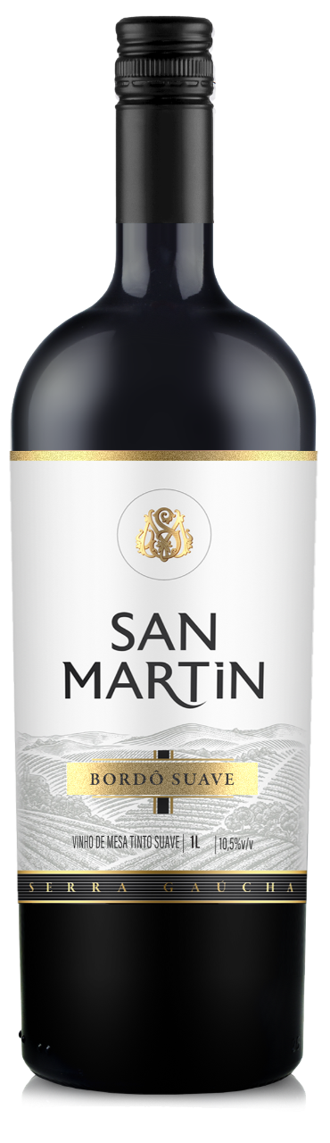 Vinho Tinto Suave Bordô San Martin 1L