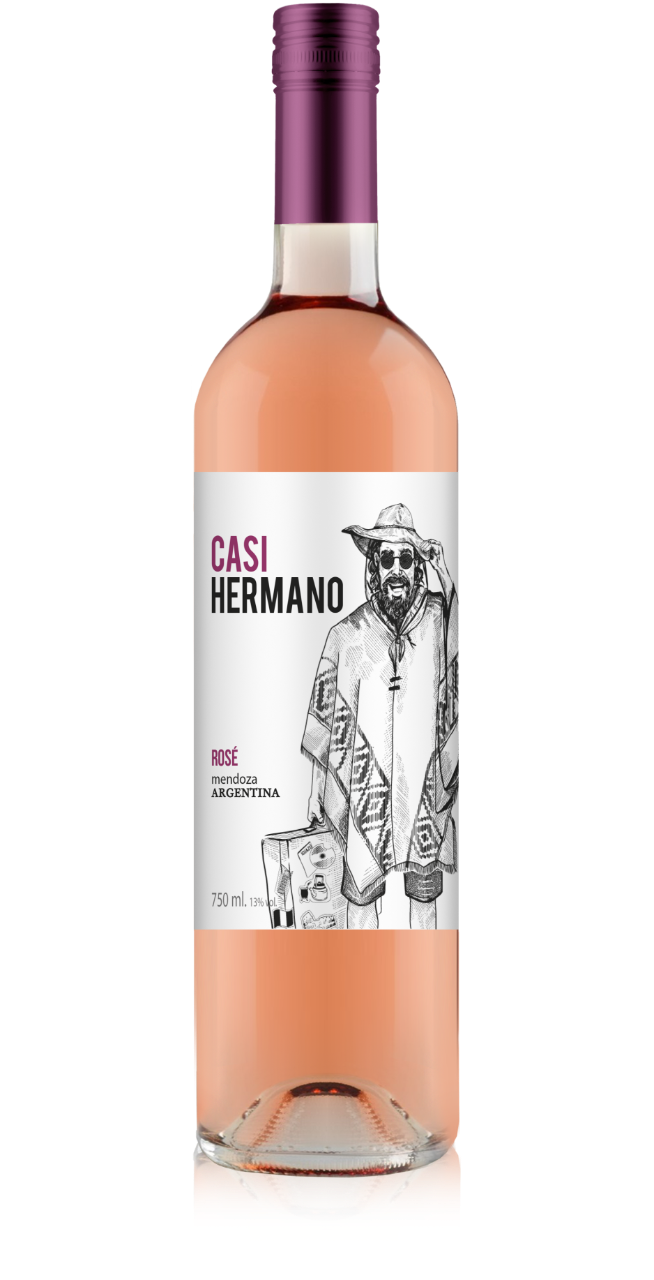 Vinho Meio seco Rosado Casi Hermano 750ml
